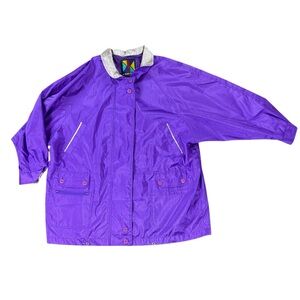 Woman’s vintage Komitor lightweight purple windbreaker size 18/20
